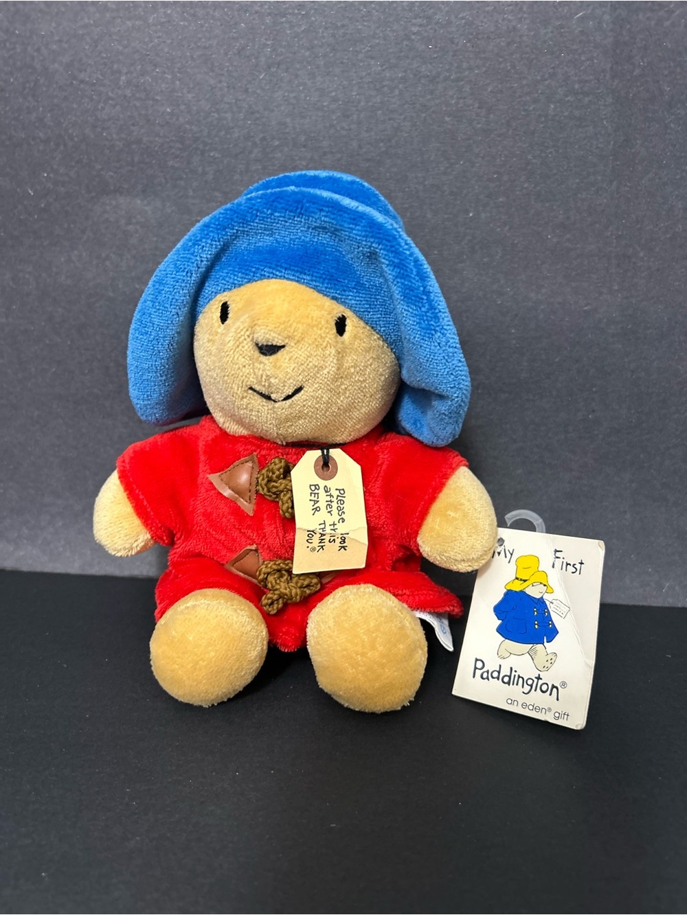 Paddington Bear Plush in Red Coat with Blue Hat